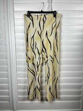 Cache tiger print flare pants size 4 y2k festival